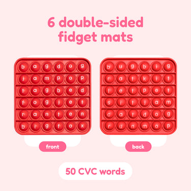 6 Extra CVC Fidget Mats (Word Pop)